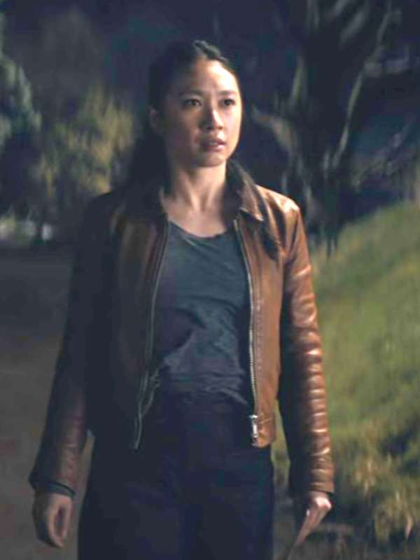 Jin Cheng 3 Body Problem Brown Leather Jacket
