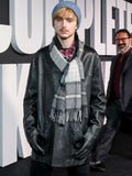 Timothée Chalamet A Complete Unknown 2024 Black Leather Jacket