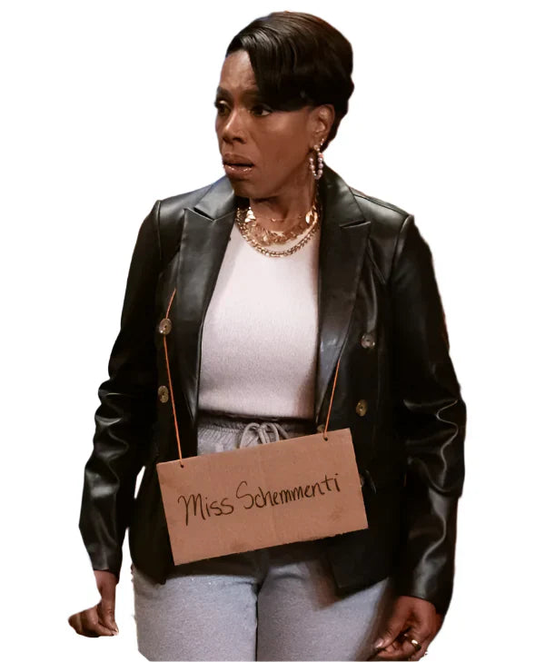 Abbott Elementary S04 Sheryl Lee Ralph Leather Blazer