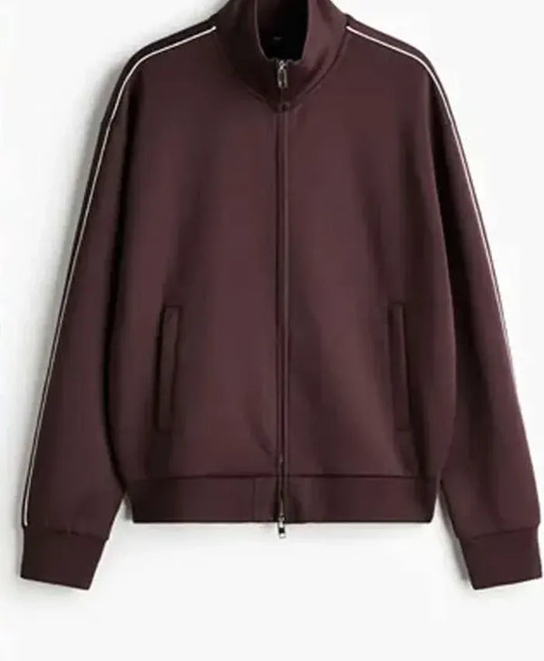 Abbott Elementary S05 Chris Perfetti Brown Track Jacket