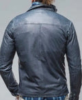 Americas Got Talent Blue Washed Leather Jacket