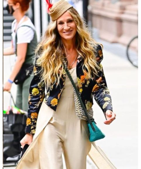 Buy And Just Like That Carrie Bradshaw Floral Jacket