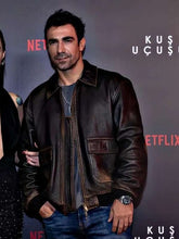 Ibrahim Celikkol As the Crow Flies Brown Leather Jacket