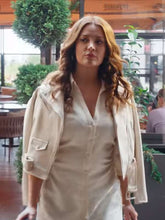 Müge Türkmen As the Crow Flies S02 White Leather Jacket