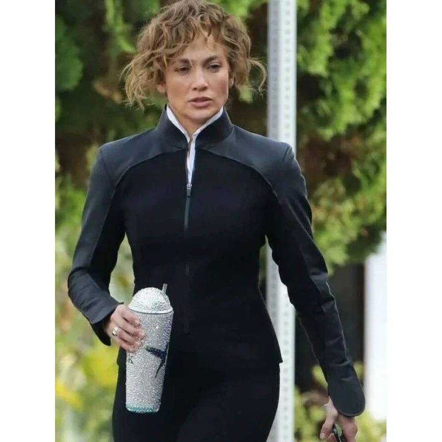 Atlas 2024 Jennifer Lopez Black Jacket