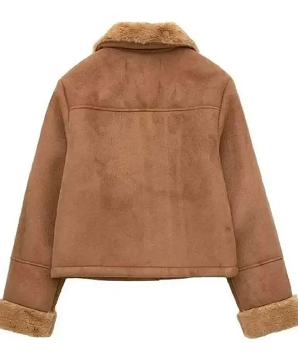 Baked with Love Holiday S01 Brown Shearling Jacket
