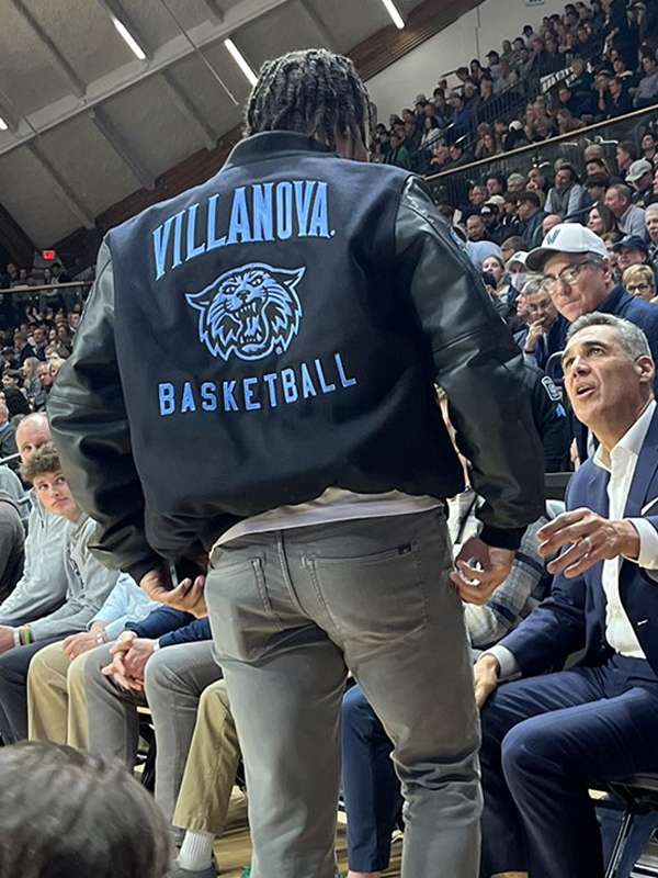 Jalen Brunson Villanova Black Varsity Jacket
