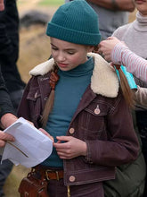 Nell Fisher Bookworm 2024 Brown Shearling Jacket