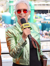 Jamie Lee Curtis Borderlands Green Leather Jacket