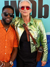 Jamie Lee Curtis Borderlands Green Leather Jacket