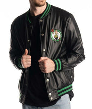 Boston Metallic Black Bomber Jacket