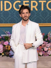 Bridgerton Premiere Jonathan Bailey White Suit