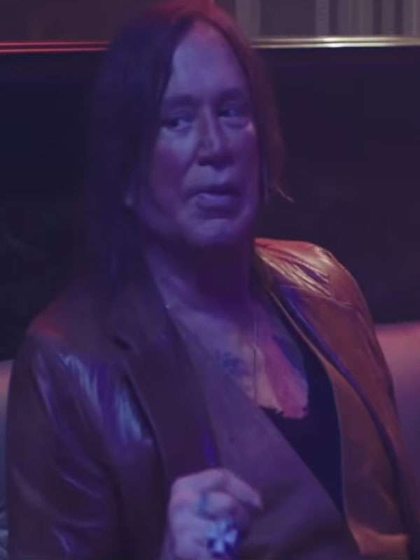 Mickey Rourke Bring the Law Brown Leather Blazer