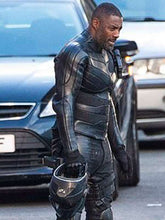 Hobbs and Shaw Idris Elba Black Leather Jacket