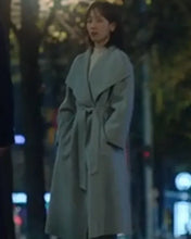 No In-ji The Trunk Grey Wool Coat