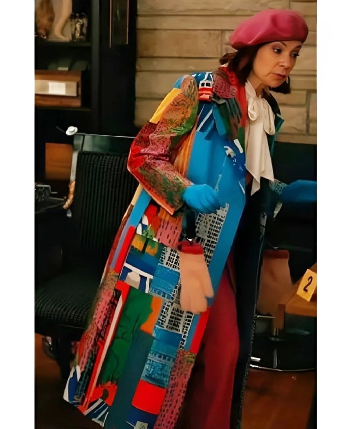 Elsbeth S3 Carrie Preston NY City Printed Coat