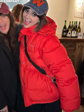 Margot Cat Person 2023 Movie Premiere Red Puffer Jacket