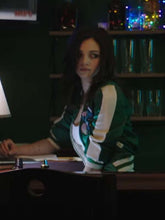 India Eisley Dead Money 2024 Green Varsity Jacket