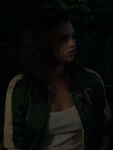 India Eisley Dead Money 2024 Green Varsity Jacket