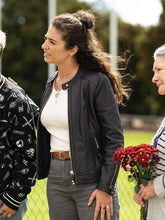 Nadiyah Zammit Deadloch S01 Black Leather Jacket