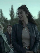 Nadiyah Zammit Deadloch S01 Black Leather Jacket
