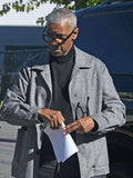 Denzel Washington Here Comes the Flood Grey Wool Jacket