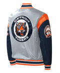 Detroit Tigers Starter Gray Satin Jacket