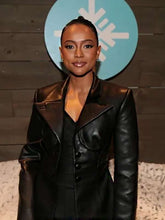 Karrueche Tran Divinity 2023 Black Leather Coat
