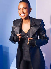 Karrueche Tran Divinity 2023 Black Leather Coat