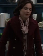 Elizabeth Webber General Hospital Maroon Peacoat