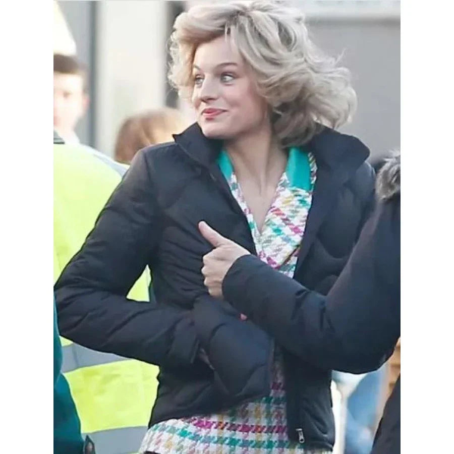 The Crown S04 Princess Diana Black Jacket
