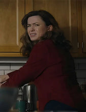 Eve Myles The Crow Girl Maroon Shirt