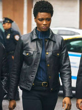Kather­ine Re­nee Kane FBI Black Leather Jacket
