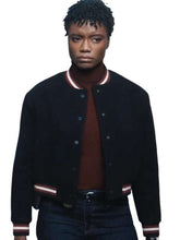 Tiffany Wallace FBI S06 Black Bomber Jacket