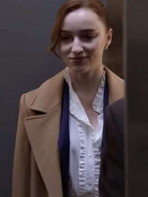 Phoebe Dynevor Fair Play 2023 Brown Coat