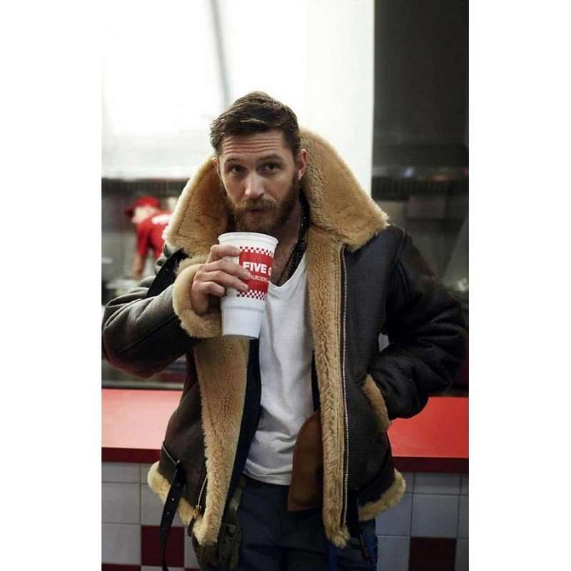 Dunkirk Tom Hardy Farrier Shearling Jacket