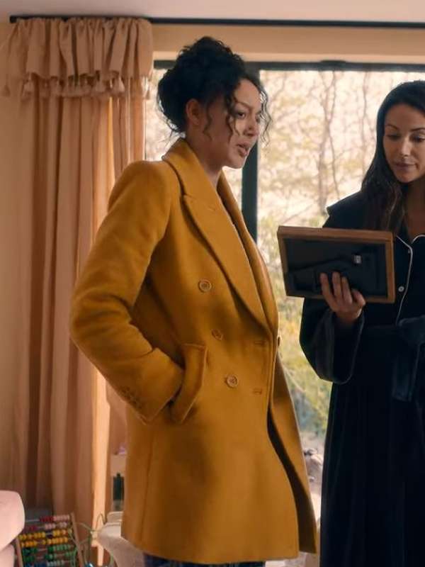 Eva Finn Fool Me Once Yellow Coat