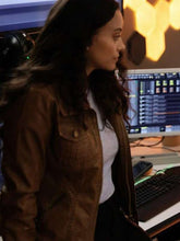 Lacey Quinn Found Brown Leather Jacket