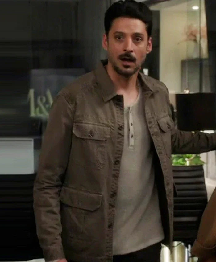 Found S02 Karan Oberoi Brown Cotton Jacket