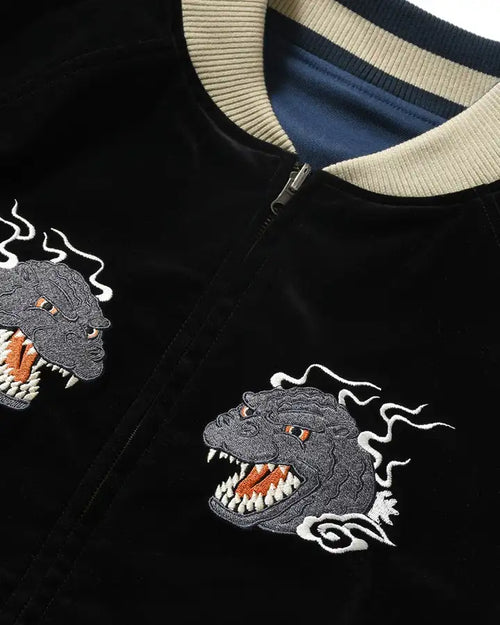 Shop Godzilla | HOMEGAME Souvenir Bomber Jacket for Men and Women