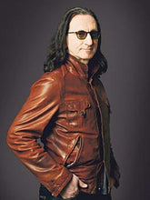 Geddy Lee Asks Brown Leather Jacket