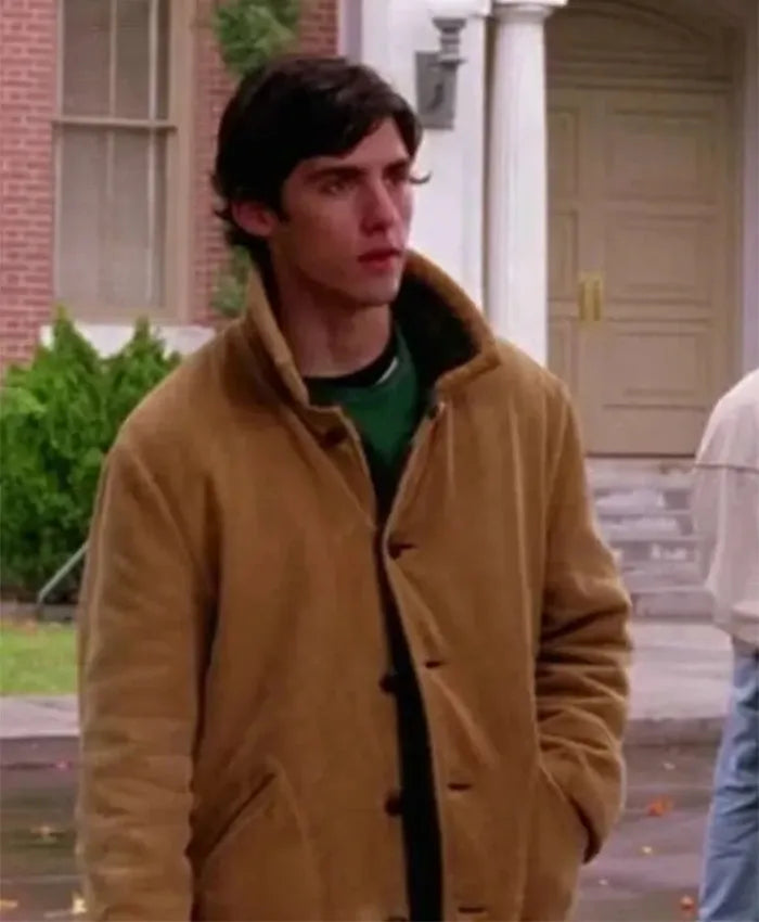 Gilmore Girls Milo Ventimiglia Brown Suede Jacket