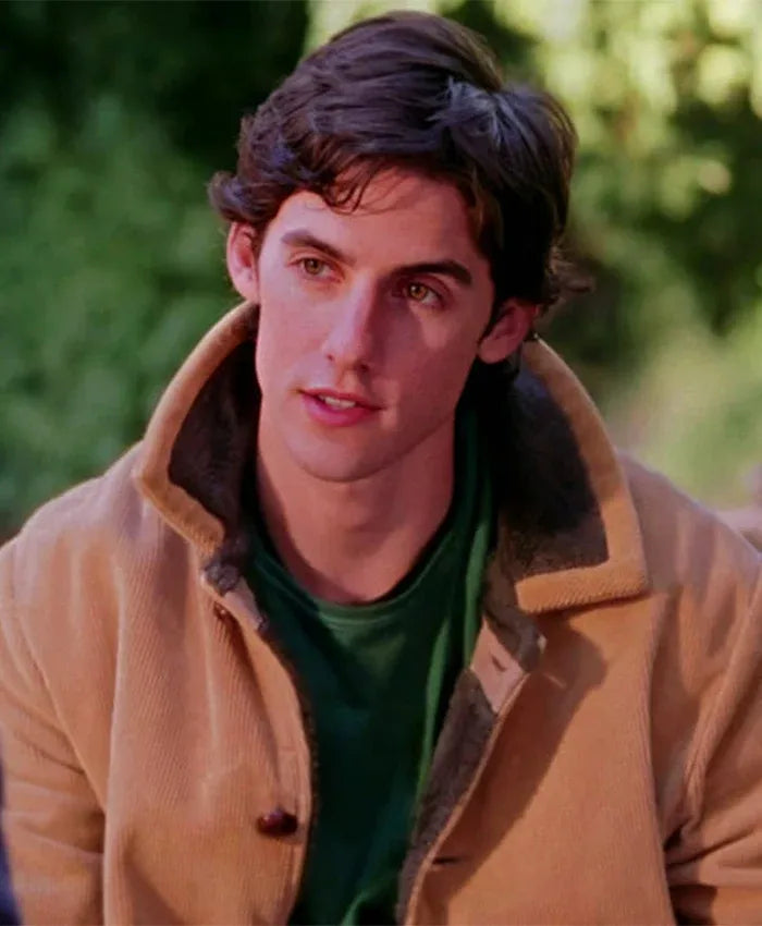 Gilmore Girls Milo Ventimiglia Brown Suede Jacket For Men