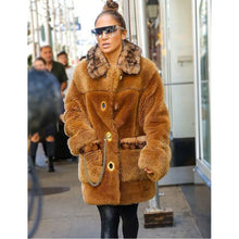 Live Concert Jennifer Lopez Faux Fur Coat
