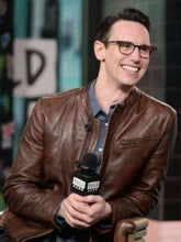 Gotham Cory Michael Smith Brown Leather Jacket