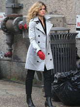 Camren Bicondova Gotham White Trench Coat