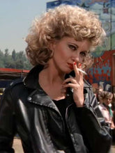 Olivia Newton John Grease Black Leather Jacket