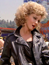 Olivia Newton John Grease Black Leather Jacket