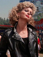 Olivia Newton John Grease Black Leather Jacket