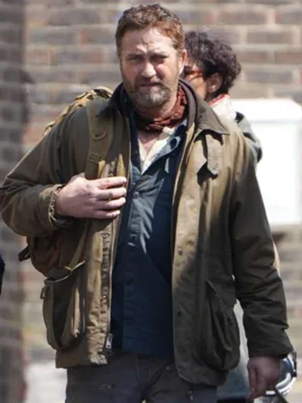 Gerard Butler Greenland Migration 2025 Green Cotton Jacket
